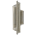 Бра серебряное изогнутой формы с перфорацией Perforation варинант исполнения - 3 | Loft Concept в Брянске