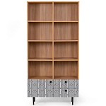 Широкий стеллаж с принтом Elise Rack варинант исполнения - 4 | Loft Concept в Брянске