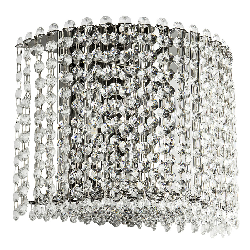 Бра с хрустальными подвесками хром Crystal Art Chrome Wall Lamp Хром Прозрачный Бра с хрустальными подвесками хром Crystal Art Chrome Wall Lamp Хром Прозрачный в Брянске | Loft Concept
