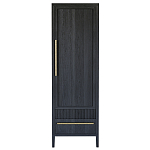 Узкий Шкаф Primo с 2 выдвижными ящиками Черный дуб варинант исполнения - 1 | Loft Concept в Брянске