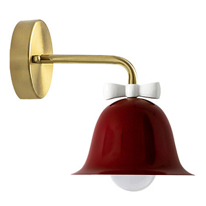 Бра Колокольчик Bell with Bow Red Wall Lamp Красный