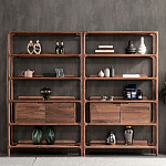 Стеллаж в гостиную для книг Moon Walnut Furniture варинант исполнения - 3 | Loft Concept в Брянске