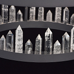 Люстра с двумя кольцами черного цвета с хрустальными элементами QUARTZ CRYSTAL варинант исполнения - 11 | Loft Concept в Брянске