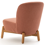 Кресло на деревянных ножках Olguin Pink Chair варинант исполнения - 4 | Loft Concept в Брянске
