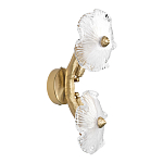 Бра с ветвистыми бронзовыми элементами и стеклянными рифлеными дисками Textured Glass Bra варинант исполнения - 4 | Loft Concept в Брянске