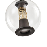 Подвесной светильник с плафоном в форме шара Inner Gleam Orb black  варинант исполнения - 3 | Loft Concept в Брянске