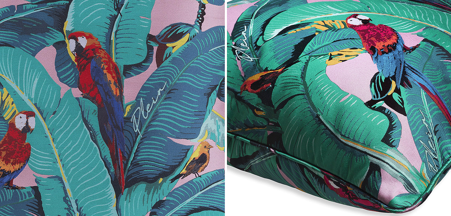 Подушка Philipp Plein Cushion Parrot 70 x 70 Подушка Philipp Plein Cushion Parrot 70 x 70 - Loft-Concept в Брянске