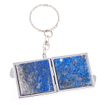 Зеркало брелок складное двухстороннее из натурального камня Лазурит Stone Mirrors варинант исполнения - 6 | Loft Concept в Брянске