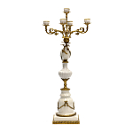 Подсвечник белый Попугай из фарфора с бронзовыми элементами Eden Garden варинант исполнения - 2 | Loft Concept в Брянске