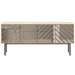 Длинная тумба с зеркальным декором Serena варинант исполнения - 9 | Loft Concept в Брянске