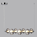 Подвесной светильник линейный с 7-ю рифлеными стеклянными шарами Marcelh Light варинант исполнения - 8 | Loft Concept в Брянске