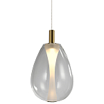 Подвесной светильник со стеклянным плафоном в форме капли NAOMI drop transparent glass варинант исполнения - 3 | Loft Concept в Брянске