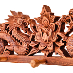 Панно-вешалка из дерева драконы Panel With Animals варинант исполнения - 2 | Loft Concept в Брянске