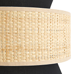 Бра с плетеным декором Bonnie Wicker Black Wall Lamp варинант исполнения - 3 | Loft Concept в Брянске