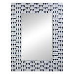 Прямоугольное зеркало с инкрустацией раковинами устриц Mother оf Pearl Facets варинант исполнения - 1 | Loft Concept в Брянске