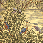 Обои ручная роспись Le Brésil Amarelo Deep Rich Gold варинант исполнения - 1 | Loft Concept в Брянске