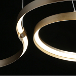 Люстра подвесная светодиодная в виде волнообразной ленты Ribbon Vortex варинант исполнения - 19 | Loft Concept в Брянске