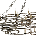 Люстра фигурная многоярусная из круглых элементов Round Metal Element варинант исполнения - 1 | Loft Concept в Брянске