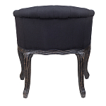 Кресло низкое в стиле прованс Черный Лен Louis French Armchair  варинант исполнения - 3 | Loft Concept в Брянске