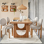 Деревянный стул из массива дуба Reed Oak Chair варинант исполнения - 6 | Loft Concept в Брянске