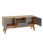 ТВ-тумба с фасадом цвета серый бетон Grace of Furniture  варинант исполнения - 3 | Loft Concept в Брянске