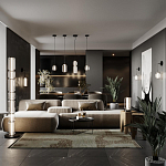 Торшер с прозрачным плафоном Jarrty варинант исполнения - 4 | Loft Concept в Брянске