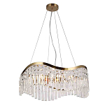 Люстра подвесная волнистой формы с хрустальными подвесками Ludivine Lighting варинант исполнения - 1 | Loft Concept в Брянске