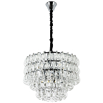 Люстра с хрустальными подвесками в виде капель Antoine Crystal Drops Chrome Chandelier 9 варинант исполнения - 2 | Loft Concept в Брянске