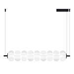 Светодиодный подвесной светильник линейный с белым воздушным плафоном Glowing Cloud варинант исполнения - 1 | Loft Concept в Брянске