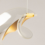 Люстра линейная с изогнутым плафоном Wave Line варинант исполнения - 10 | Loft Concept в Брянске