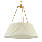 Подвесной светильник светодиодный с фактурным тканевым конусообразным абажуром White Fabric Lampshade варинант исполнения - 4 | Loft Concept в Брянске