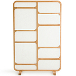 Ширма из массива дуба и ткани Arcuri Screen варинант исполнения - 2 | Loft Concept в Брянске