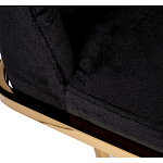 Стул обеденный велюровый черный с золотым каркасом Nobility варинант исполнения - 4 | Loft Concept в Брянске