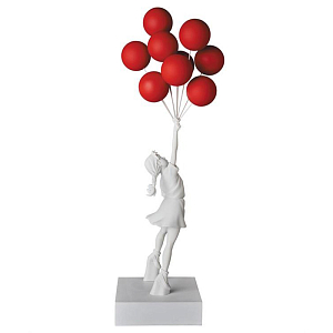 Статуэтка Flying Balloons Girl white and red