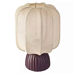 Настольная лампа с фактурным основанием и бежевым тканевым абажуром Modern Textured Table Lamp варинант исполнения - 1 | Loft Concept в Брянске