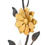 Бра черное с золотым цветком Bizarre Creation варинант исполнения - 1 | Loft Concept в Брянске