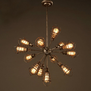 Люстра Loft Industrial Sputnik 13 Retro