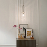 Подвесной светильник с прозрачным рифленым цилиндрическим плафоном Kichler варинант исполнения - 14 | Loft Concept в Брянске