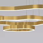 Люстра подвесная с 3-мя ассиметричными светодиодными лампами Golden Current варинант исполнения - 4 | Loft Concept в Брянске