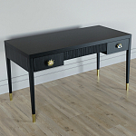 Письменный стол Elsa Dreams Black Шпон дерево с двумя ящиками варинант исполнения - 2 | Loft Concept в Брянске