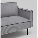 Диван современный вельветовый прямой Worcester Серый варинант исполнения - 3 | Loft Concept в Брянске