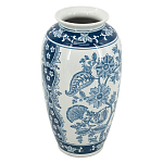 Ваза с синим цветочным орнаментом Blue & White Ornament  варинант исполнения - 1 | Loft Concept в Брянске