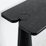 Консоль чёрная на 2-х конусообразных ножках Eros варинант исполнения - 2 | Loft Concept в Брянске