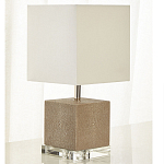 Настольная лампа деревянная с белым абажуром Wooden Table Lamp варинант исполнения - 1 | Loft Concept в Брянске