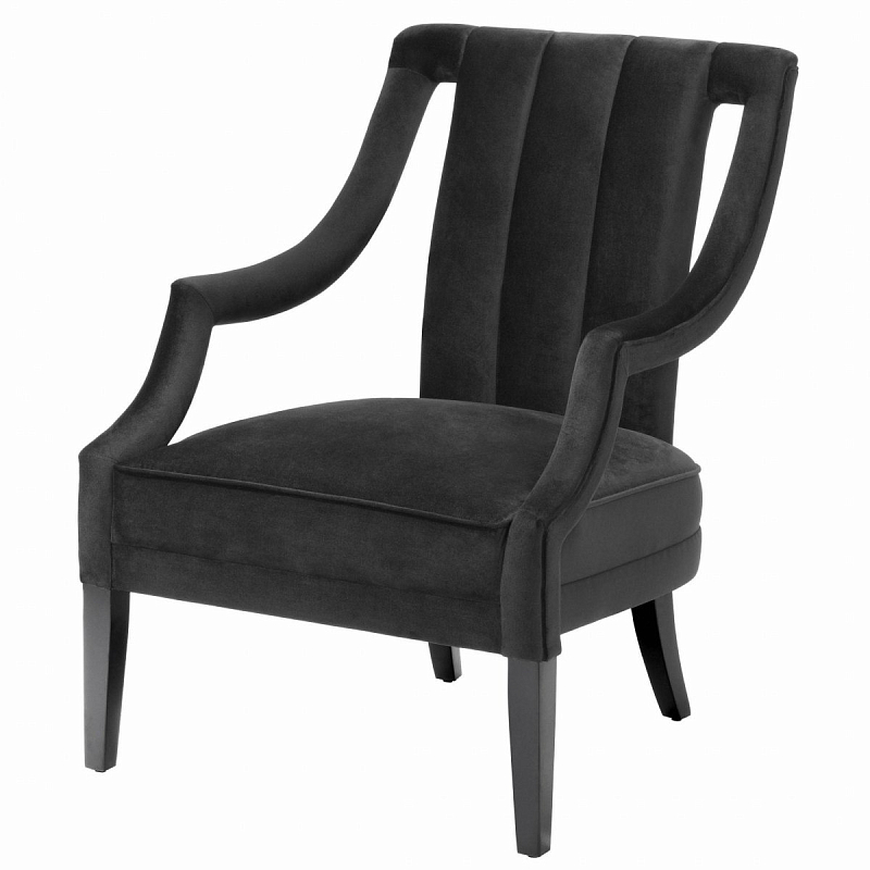 Кресло Eichholtz Chair Ermitage Black Черный Кресло Eichholtz Chair Ermitage Black Черный в Брянске | Loft Concept