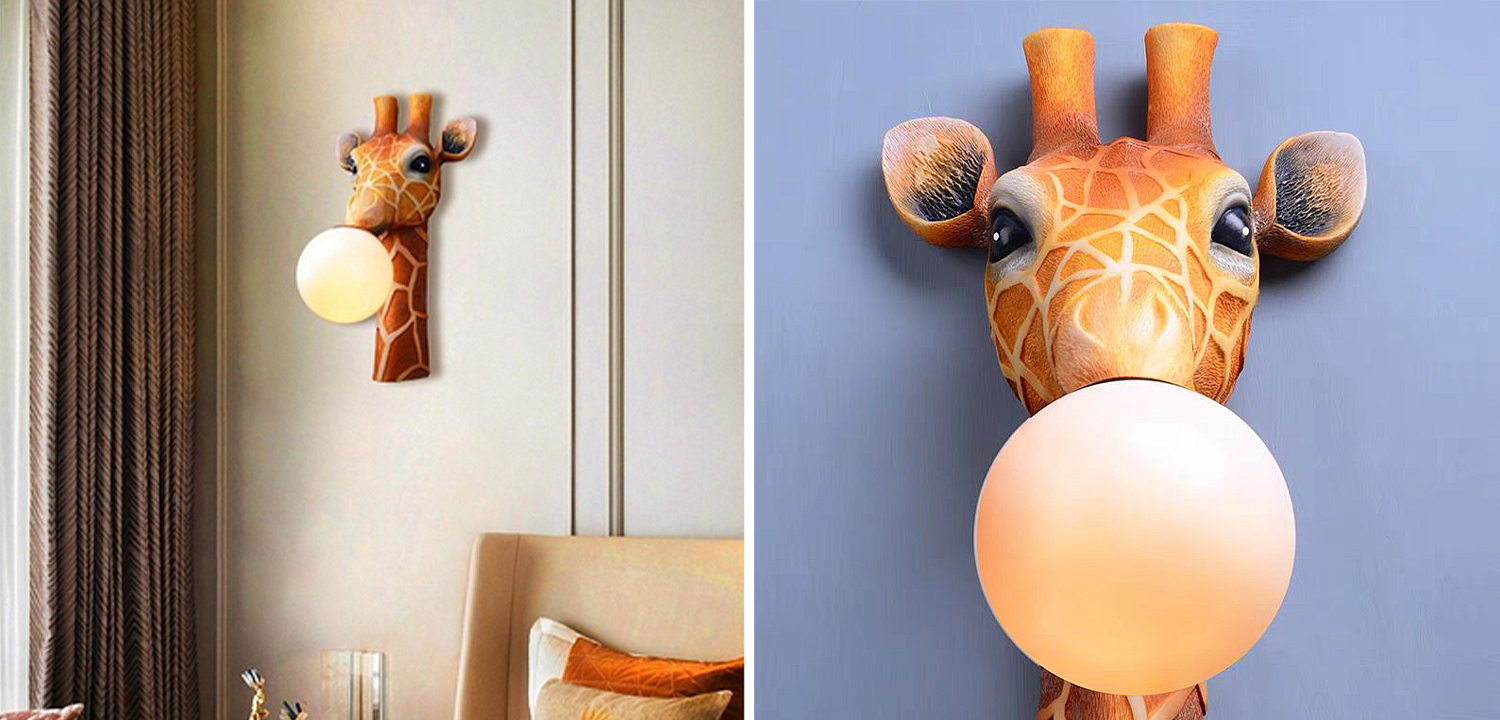 Бра для детской Жираф Bubble Gum Giraffe Wall Lamp Бра для детской Жираф Bubble Gum Giraffe Wall Lamp - Loft-Concept в Брянске