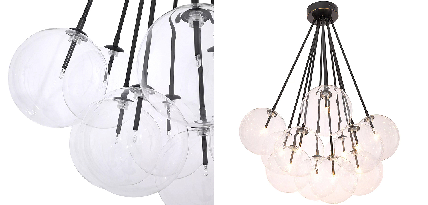 Люстра Eichholtz Ceiling Lamp Molecule Bronze Люстра Eichholtz Ceiling Lamp Molecule Bronze - Loft-Concept в Брянске