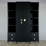 Большой шкаф с витриной Elsa Dreams Black варинант исполнения - 7 | Loft Concept в Брянске