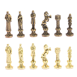 Шахматы Ренессанс из бронзы с доской из натурального камня Змеевик Decorative Thematic Chess варинант исполнения - 5 | Loft Concept в Брянске