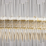 Люстра круглая с прозрачными стеклянными трубками 51 см Nembus варинант исполнения - 9 | Loft Concept в Брянске